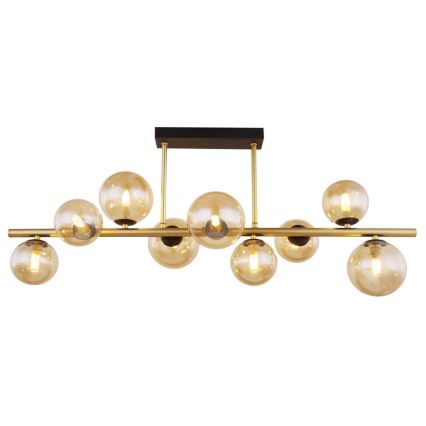 Globo - LED Csillár rúdon 9xG9/3W/230V sárgaréz