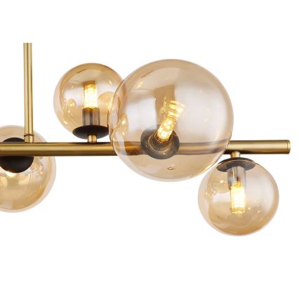 Globo - LED Csillár rúdon 9xG9/3W/230V sárgaréz