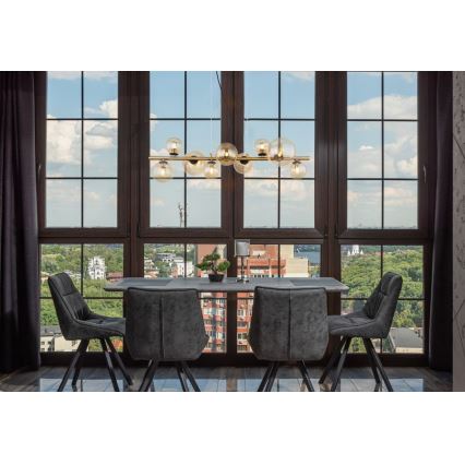 Globo - LED Csillár zsinóron 9xG9/3W/230V sárgaréz