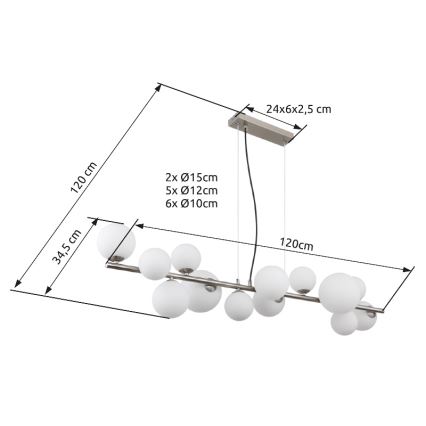 Globo - LED Állólámpa 13xG9/3,5W/230V fehér
