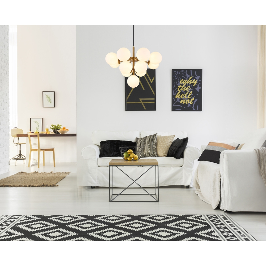 Globo - Csillár zsinóron 13xG9/5W/230V átm. 56 cm arany