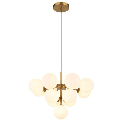 Globo - Csillár zsinóron 13xG9/5W/230V átm. 56 cm arany