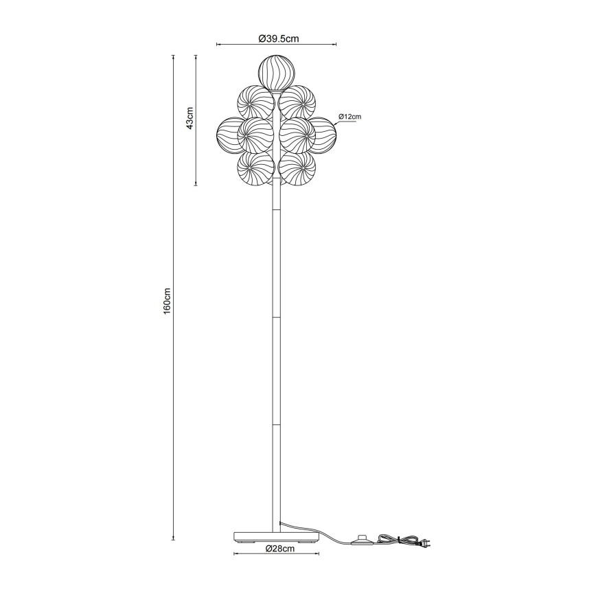 Globo - Állólámpa 13xG9/4W/230V