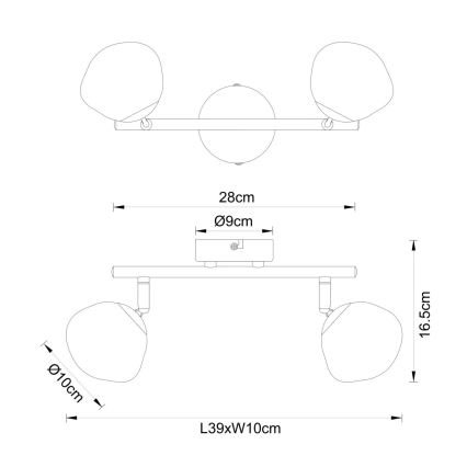 Globo - spotlámpa 2xG9/5W/230V