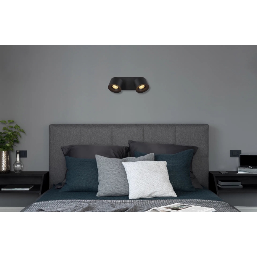 Globo - LED Spotlámpa 2xLED/6W/230V fekete