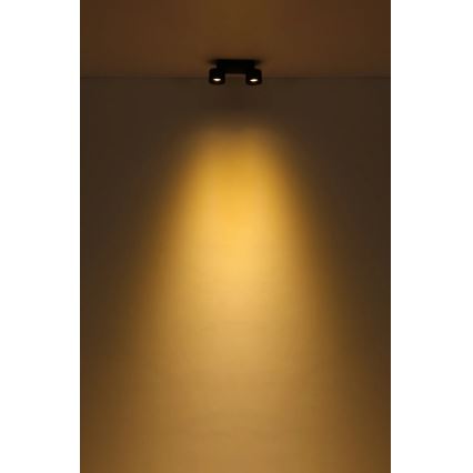 Globo - LED Spotlámpa 2xLED/6W/230V fekete