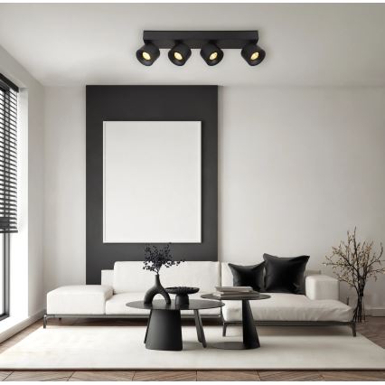 Globo - LED Spotlámpa 4xLED/6W/230V fekete