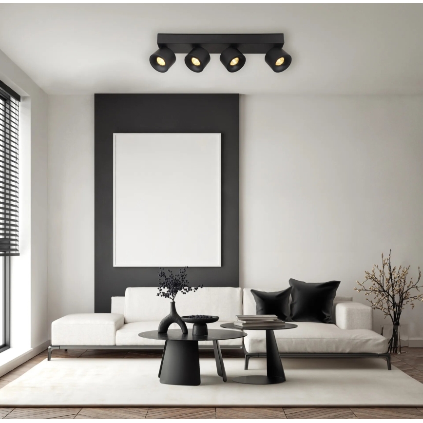 Globo - LED Spotlámpa 4xLED/6W/230V fekete