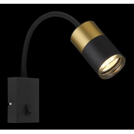 Globo - Fali spotlámpa 1xGU10/25W/230V fekete/arany