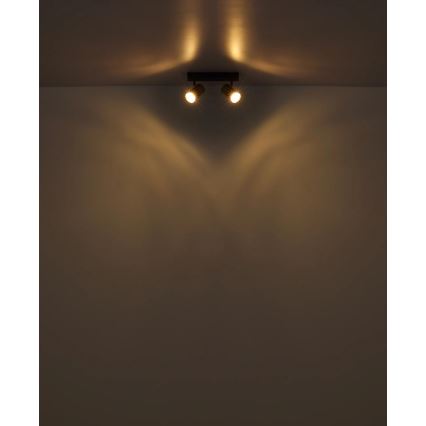 Globo - Spotlámpa 2xGU10/25W/230V fehér/matt króm