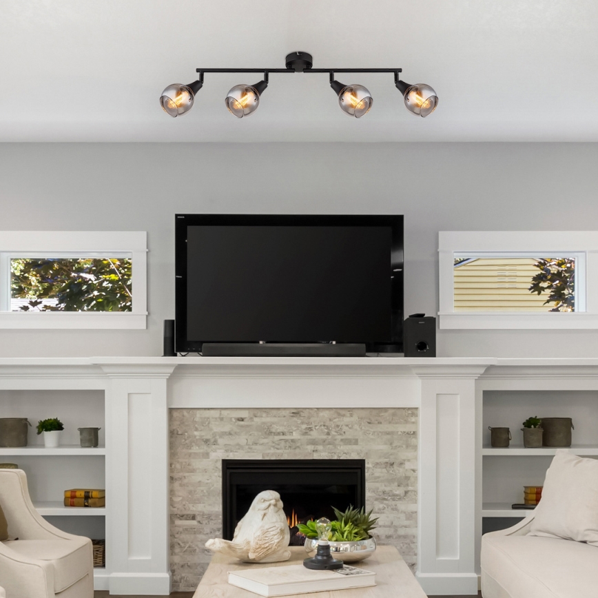 Globo - Spotlámpa 4xE14/40W/230V fekete