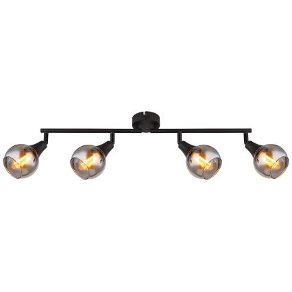 Globo - Spotlámpa 4xE14/40W/230V fekete