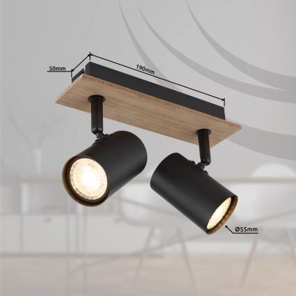 Globo - Spotlámpa 2xGU10/35W/230V