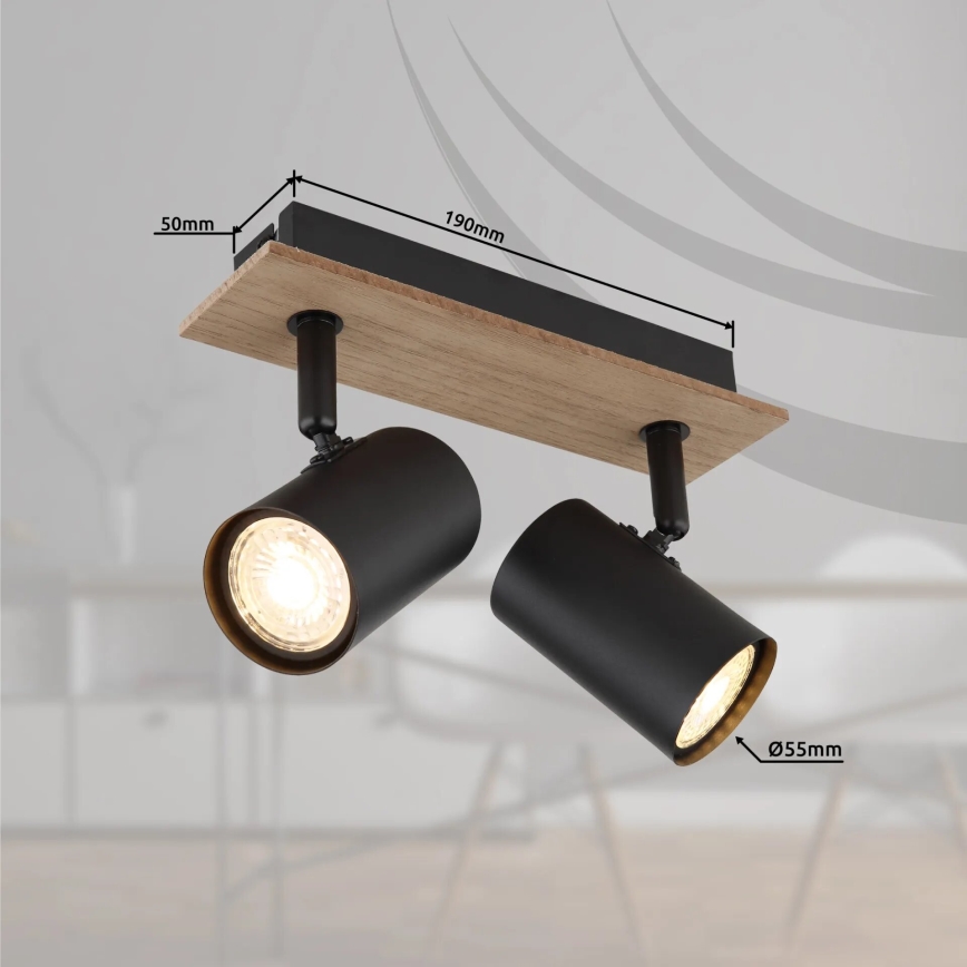 Globo - Spotlámpa 2xGU10/35W/230V