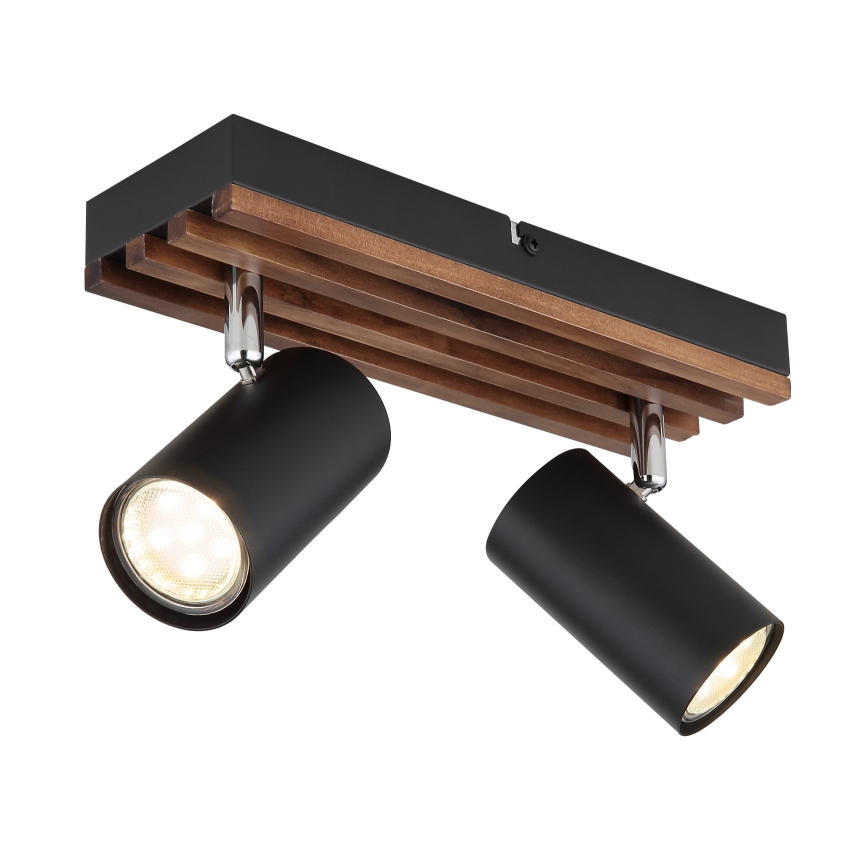 Globo - Spotlámpa 2xGU10/25W/230V fekete