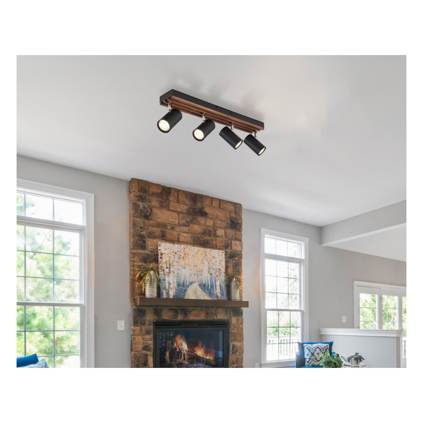 Globo - Spotlámpa 4xGU10/25W/230V fekete