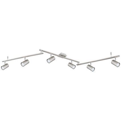 Globo - spotlámpa 6xGU10/35W/230V matt króm