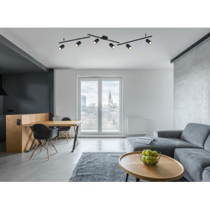 Globo - Spotlámpa 6xGU10/35W/230V fekete