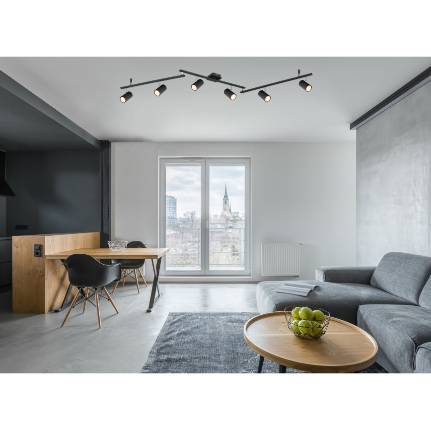 Globo - Spotlámpa 6xGU10/35W/230V fekete