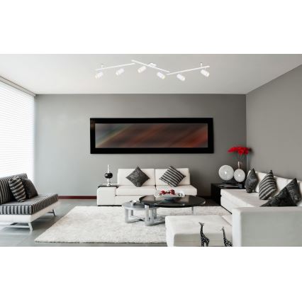 Globo - Spotlámpa 6xGU10/35W/230V fehér