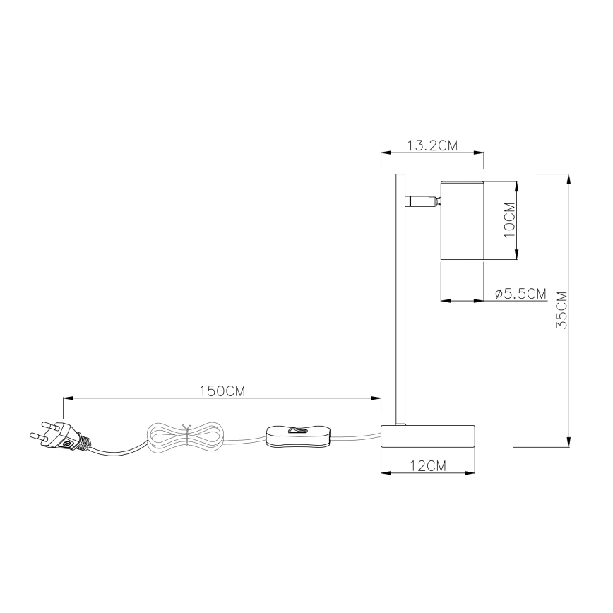 Globo - Asztali lámpa 1xGU10/5W/230V