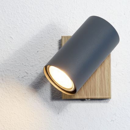 Globo - Fali spotlámpa 1xGU10/25W/230V szürke/barna