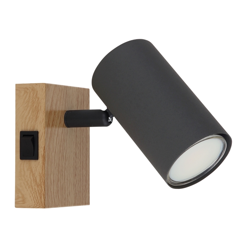 Globo - Fali spotlámpa 1xGU10/25W/230V szürke/barna