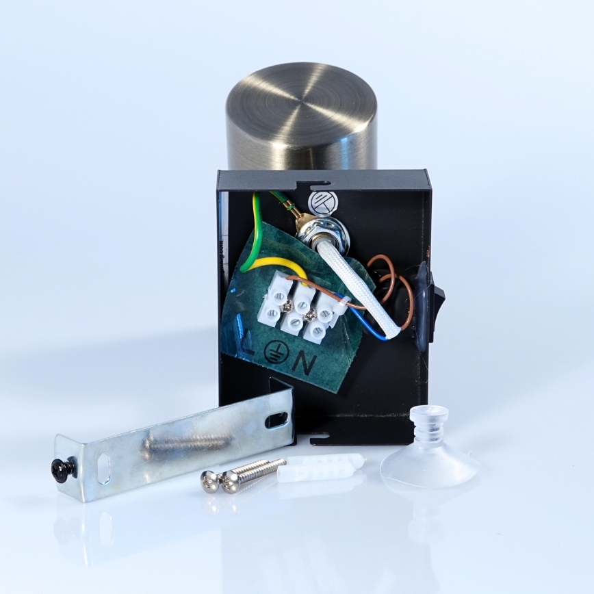 Globo - Fali spotlámpa 1xGU10/25W/230V fekete/sárgaréz