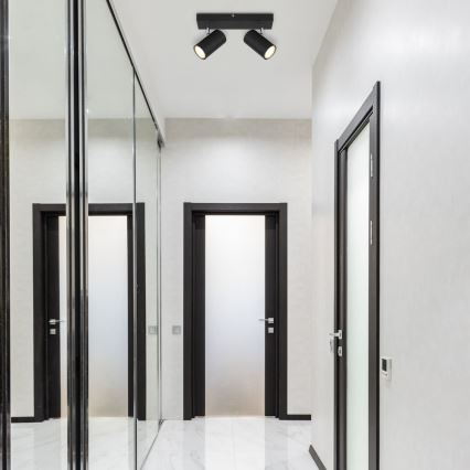 Globo - Spotlámpa 2xGU10/35W/230V fekete