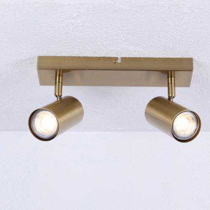 Globo - Spotlámpa 2xGU10/35W/230V arany