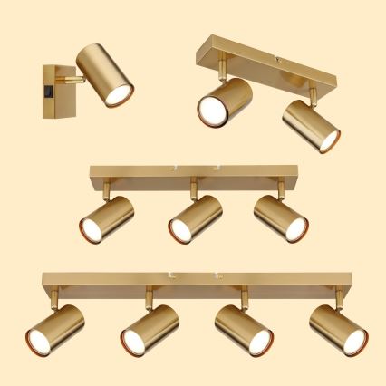 Globo - Spotlámpa 2xGU10/35W/230V arany