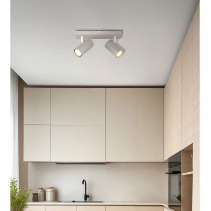 Globo - Spotlámpa 2xGU10/35W/230V bézs