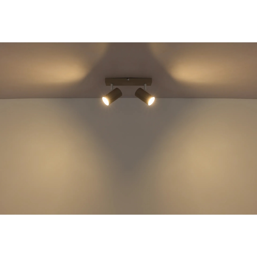 Globo - Spotlámpa 2xGU10/35W/230V bézs