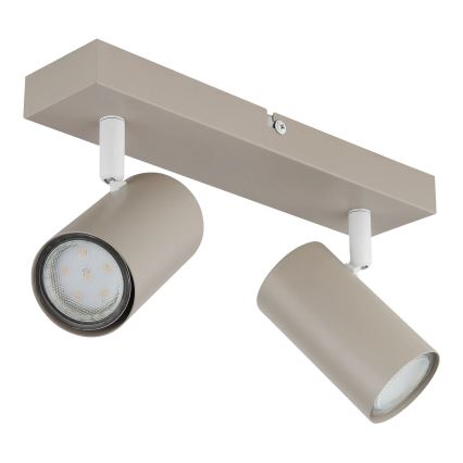 Globo - Spotlámpa 2xGU10/35W/230V bézs