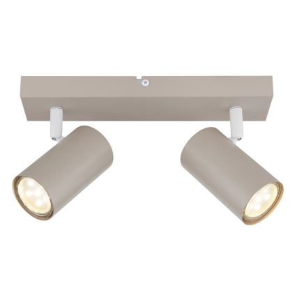 Globo - Spotlámpa 2xGU10/35W/230V bézs
