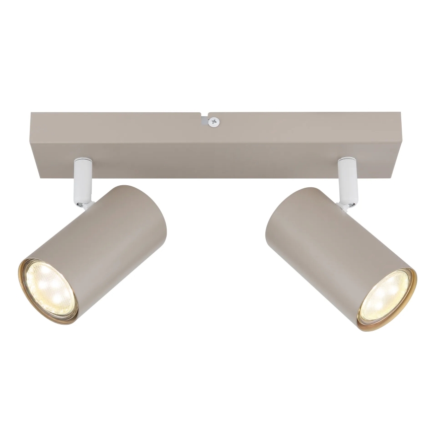 Globo - Spotlámpa 2xGU10/35W/230V bézs
