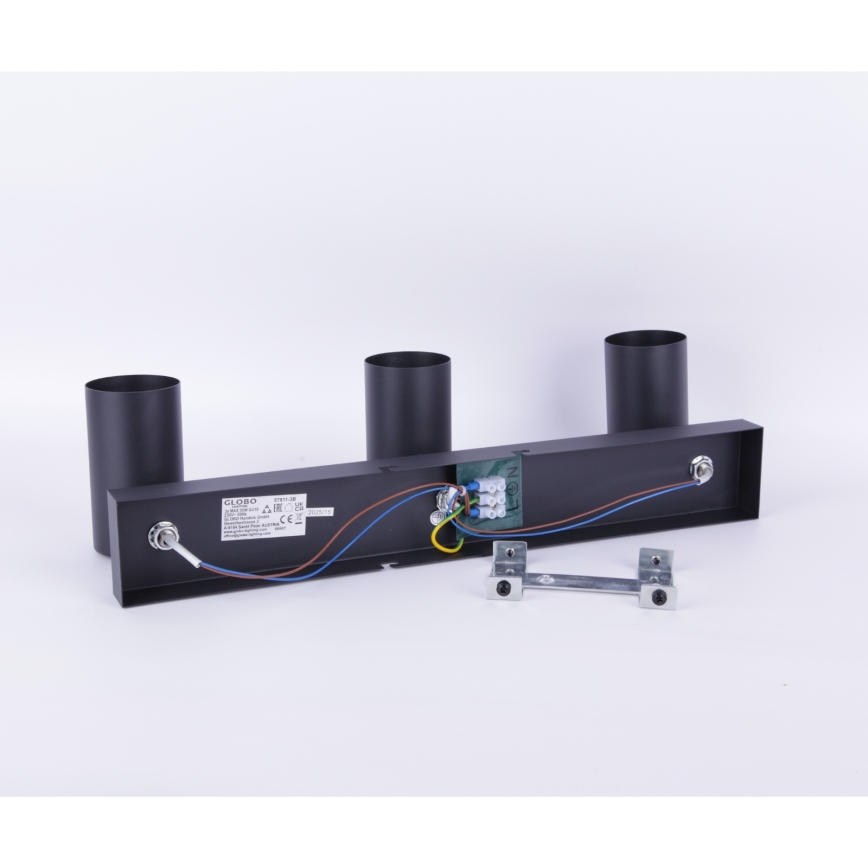 Globo - Spotlámpa 3xGU10/35W/230V fekete