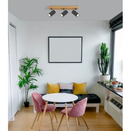 Globo - Spotlámpa 3xGU10/35W/230V szürke/barna