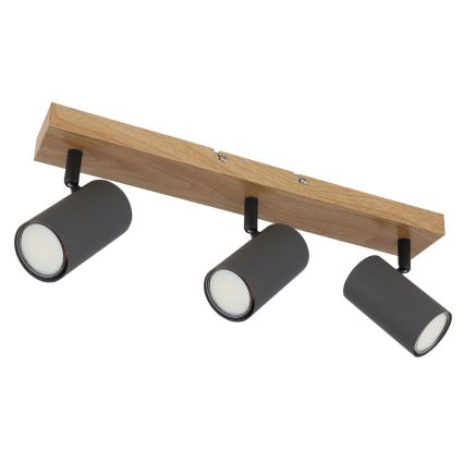 Globo - Spotlámpa 3xGU10/35W/230V szürke/barna