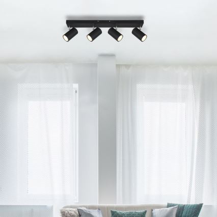 Globo - Spotlámpa 4xGU10/35W/230V fekete