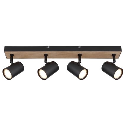 Globo - Spotlámpa 4xGU10/35W/230V fekete/barna