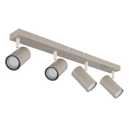 Globo - Irányítható spotlámpa 4xGU10/35W/230V bézs