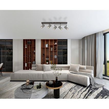 Globo - spotlámpa 5xGU10/35W/230V szürke