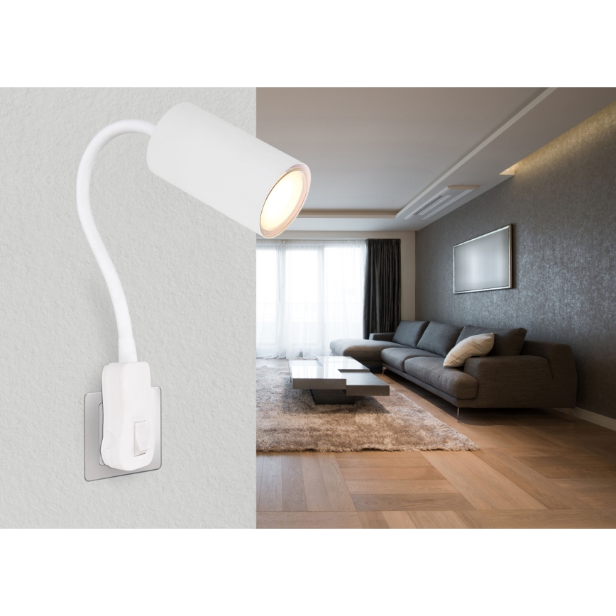 Globo - Konnektoros fali spotlámpa 1xGU10/35W/230V fehér