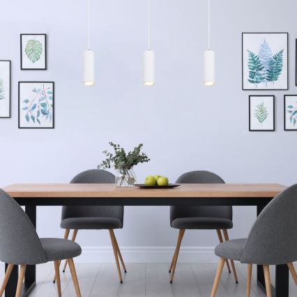 Globo - Függeszték kábellel 1xGU10/35W/230V fehér