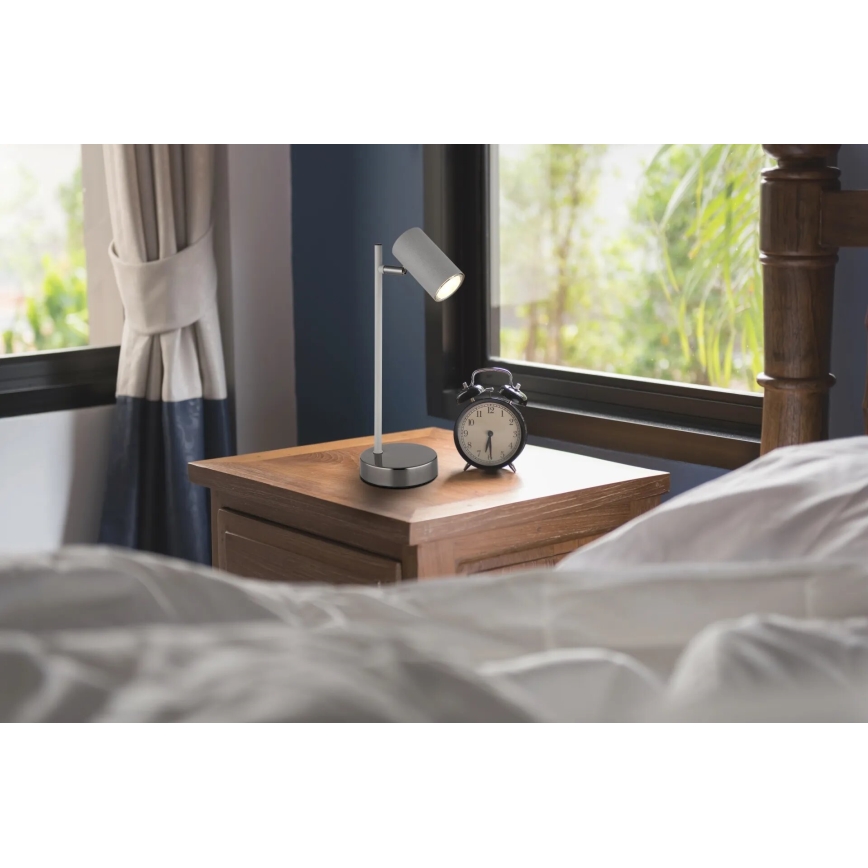 Globo - Asztali lámpa 1xGU10/5W/230V szürke/antracit