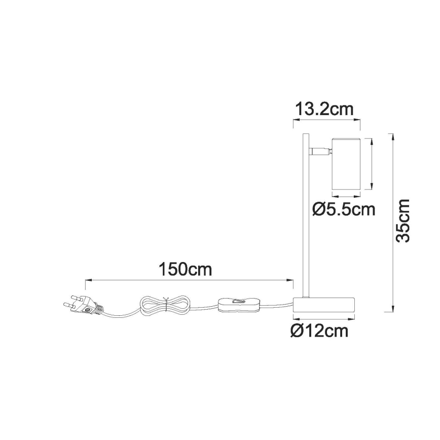 Globo - Asztali lámpa 1xGU10/5W/230V bézs