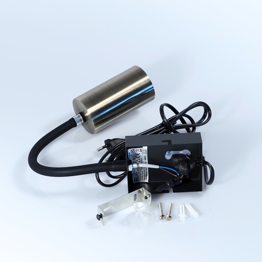 Globo - Rugalmas fali lámpa 1xGU10/25W/230V fekete/sárgaréz