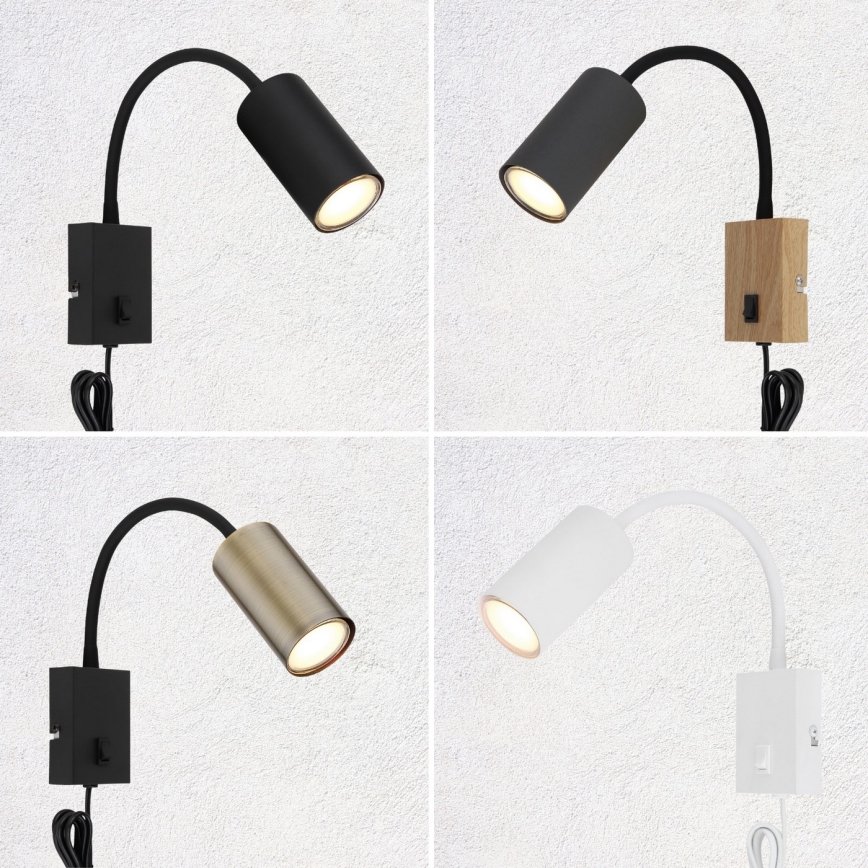 Globo - Rugalmas fali lámpa 1xGU10/25W/230V fehér