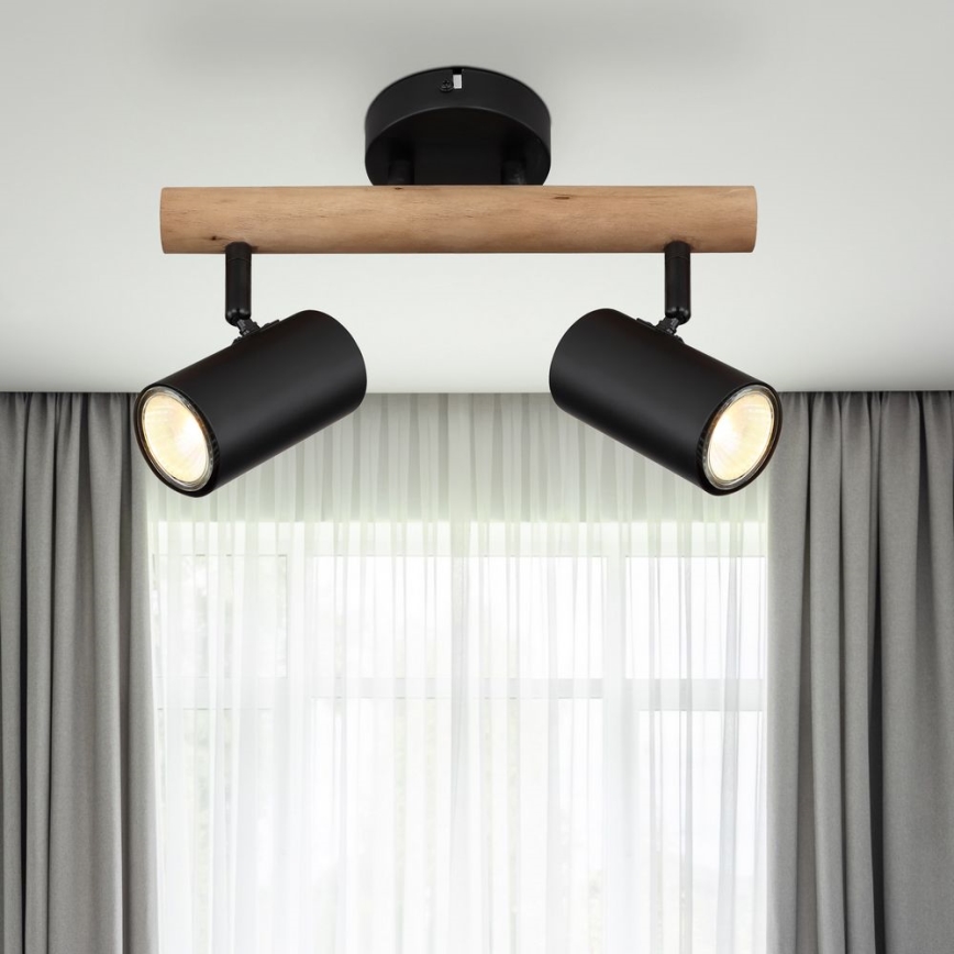 Globo - Spotlámpa 2xGU10/5W/230V fa/fém